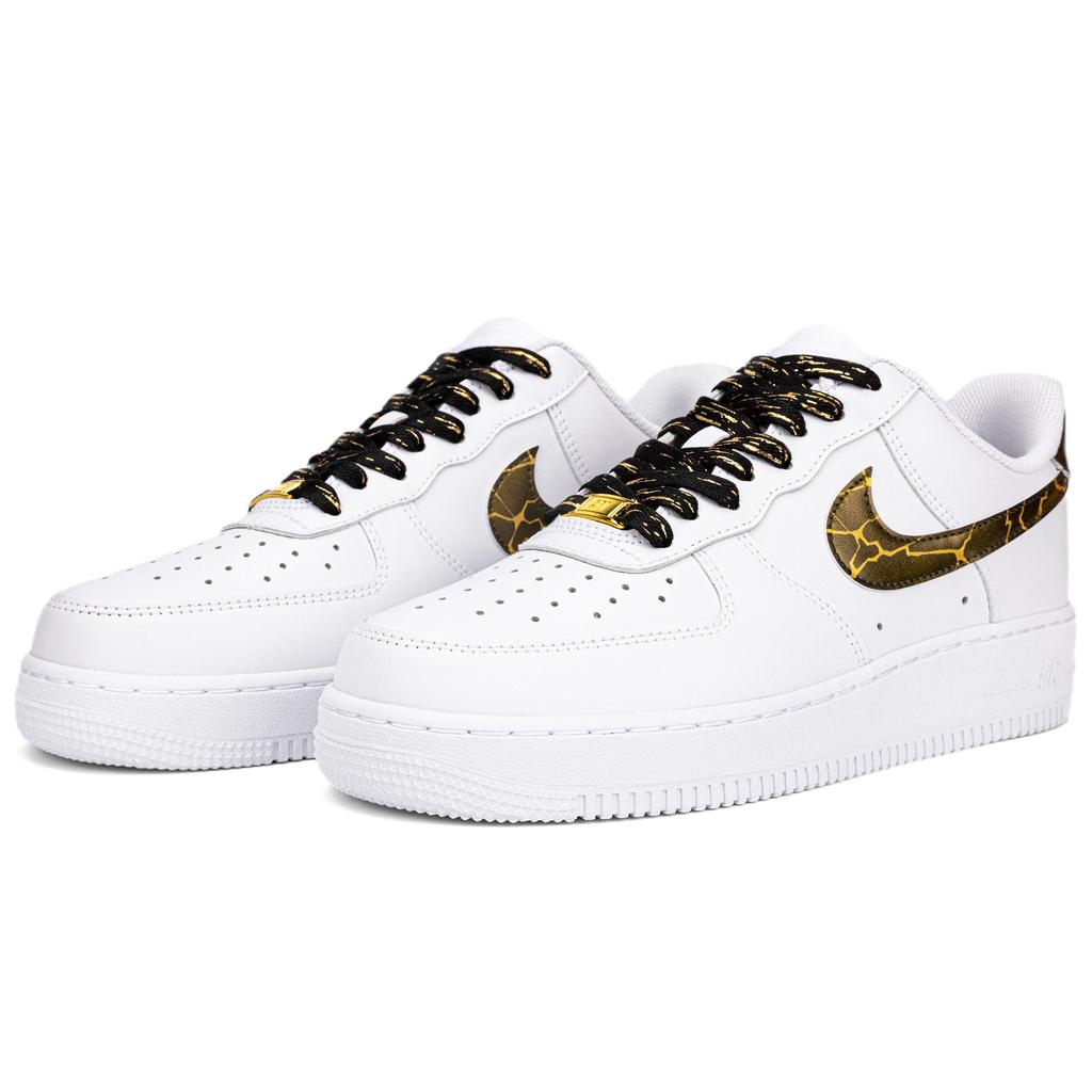 Nike Air Force 1 Low top Skateboard Shoes Men's Unisex, Black And White CW2288-111(Team18-)
