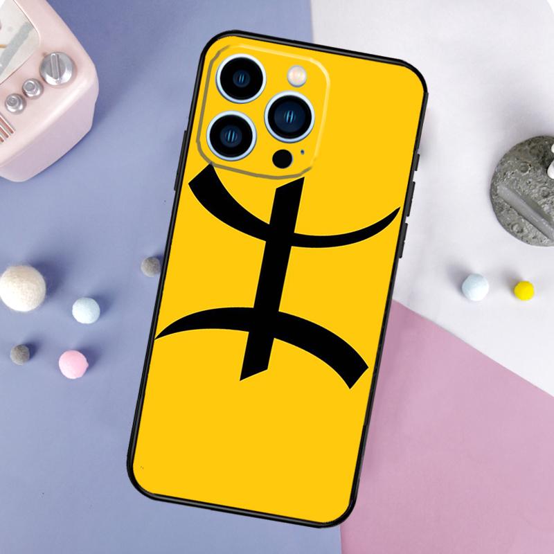 Amazigh Berber Symbol Case For iPhone 16 15 14 Pro 11 12 13 Pro Max XS X XR Plus 12 13 Mini Soft Cover