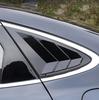 Rear Side Window Quarter Louver Cover Glossy Black For Hyundai Sonata 2020-2023