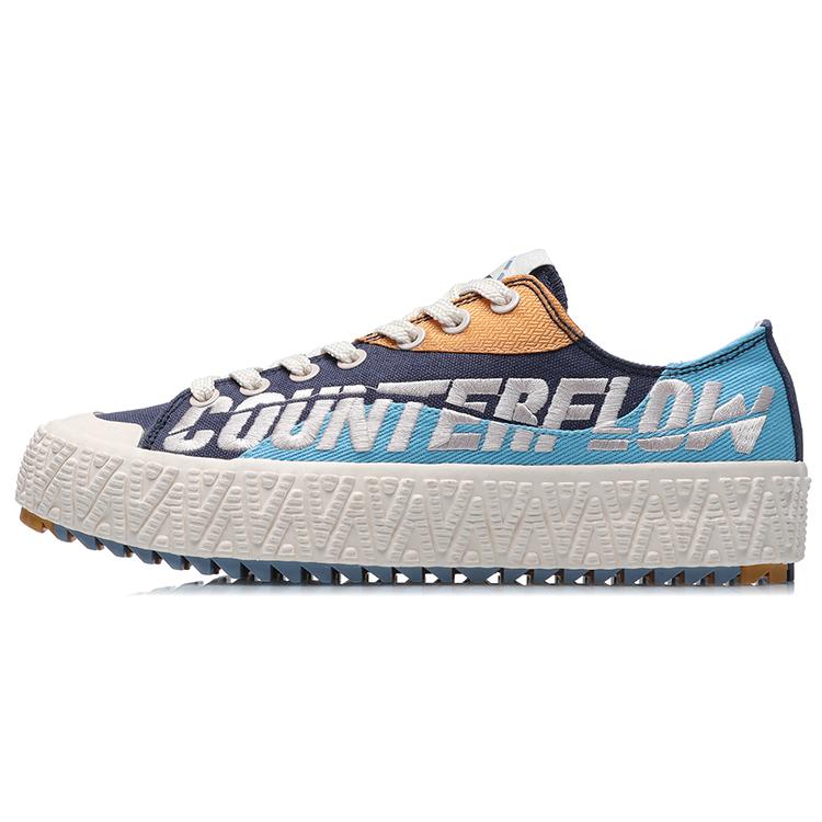 

Новые кеды LiNing CF с низким верхом, амортизацией и противоскользящей подошвой для скейтборда, женские, синие AGCR084-1 35.5