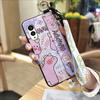 Cartoon Shockproof Phone Case For FCNT/Fujitsu Arrows N F-51C Phone Holder Waterproof Anti-knock Wrist Strap Anti-dust
