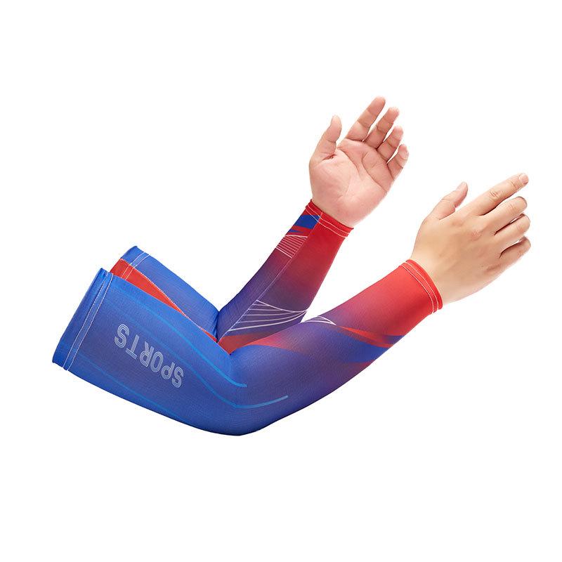 Sport Style Sun Protection Breathable Cycling Arm Warmers for Men and Women - Thin Ice Silk Sleeves
