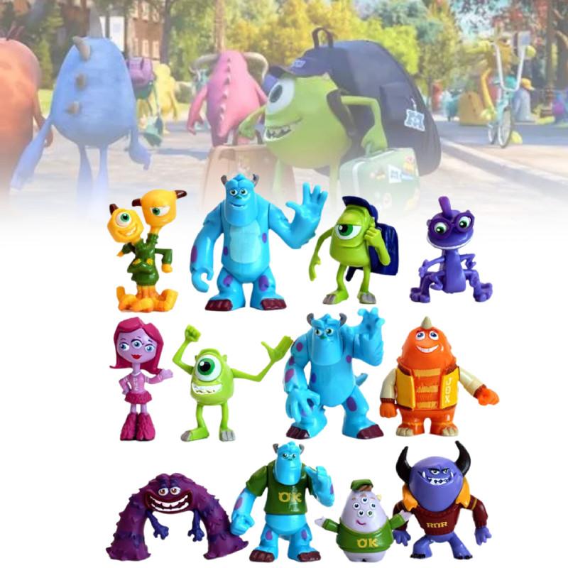 12 Unique Pvc Monster Dolls From Monster University Creative Figurines For Collectors