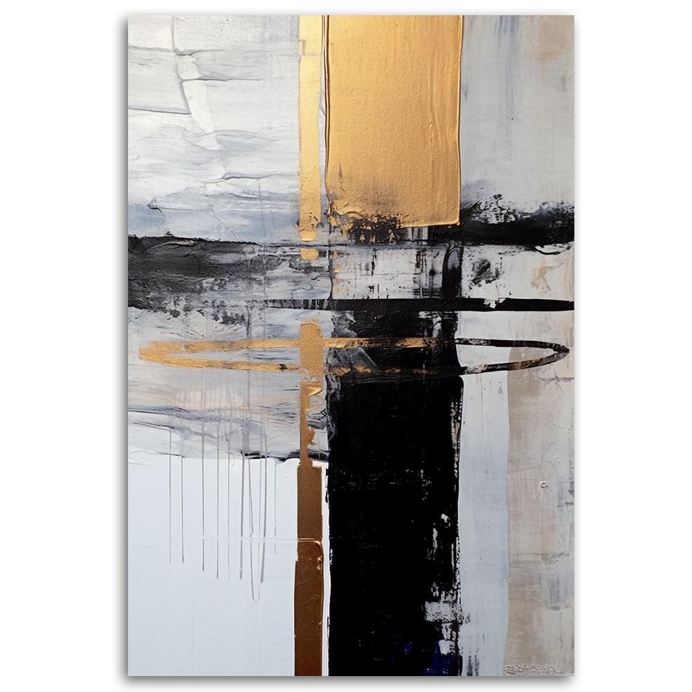 Canvas Print, Glamour Gold Abstraction