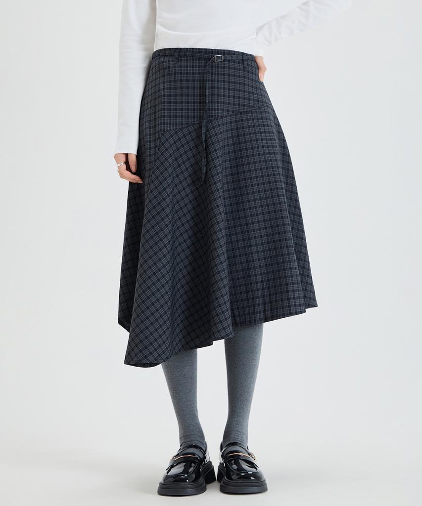 MIXXO Asymmetrical Midi Skirt_Miwwhg316B