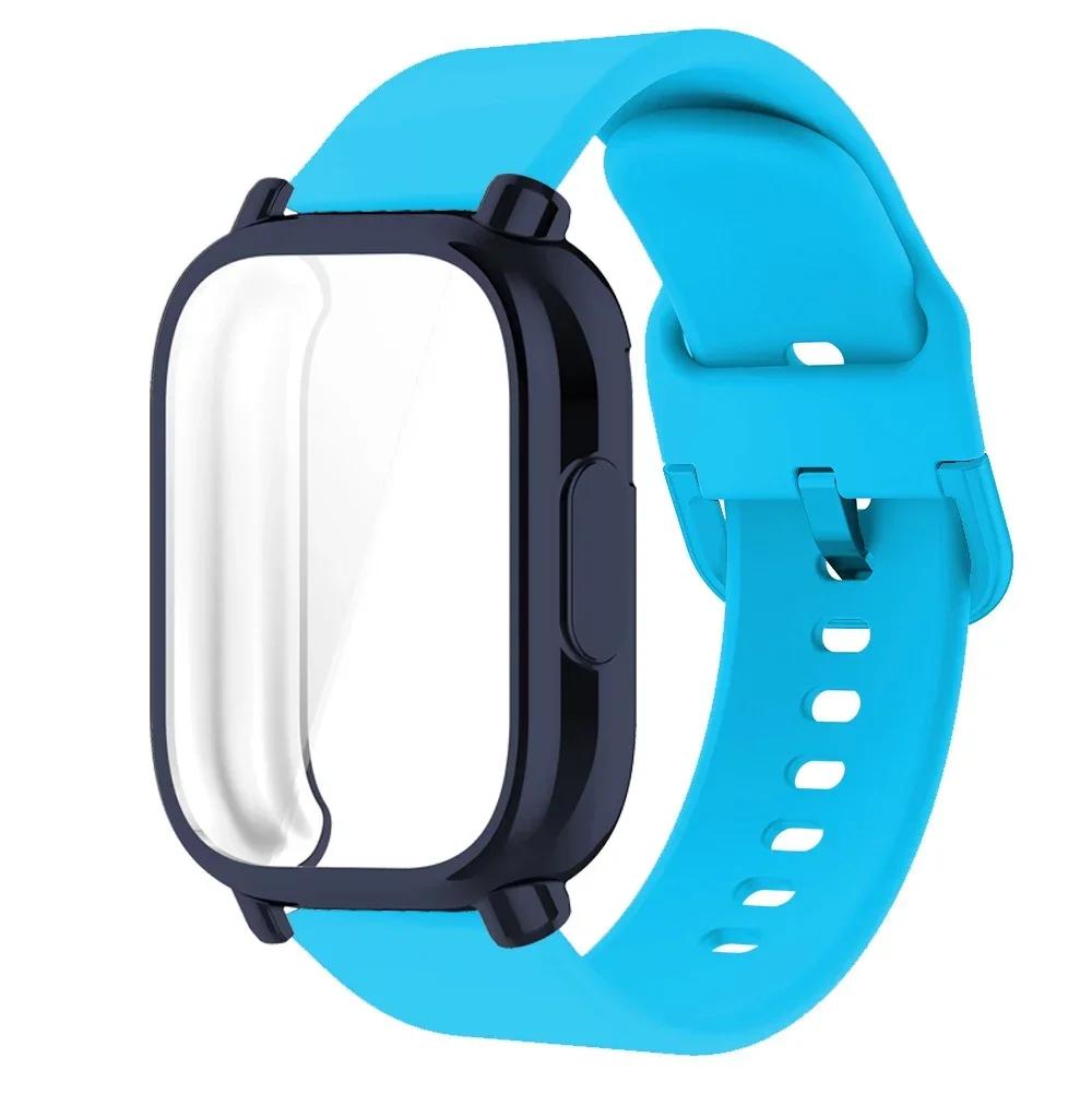 Protector Case+Silicone Strap For Xiaomi Redmi Watch 5 active/5 Lite Full Cover Screen TPU Soft Shell and Breathable Sport Bands