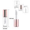 25/40/50 Pieces 1.2ml Clear Pretty Lip Gloss Tube Empty Lipstick Bottle Container with Rubber Insert Press Small Dropper For Sample Makeup Trip