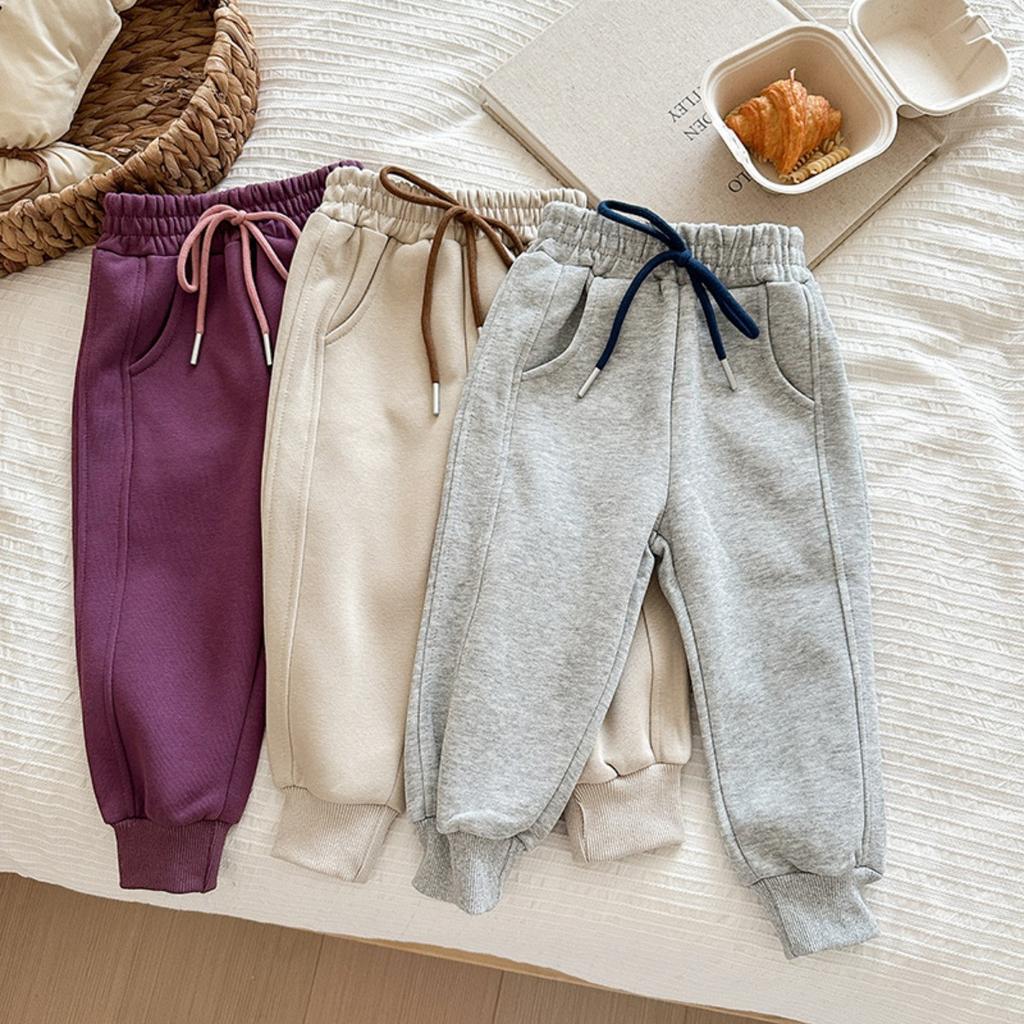 Korean Children's Autumn/winter Loose Pants, Versatile Pants for Boys and Girls, Sweatpants, Sport Pants, Drawstring Casual Pants, Long Pants