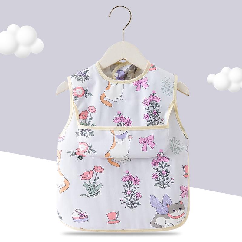 

Водонепроницаемый детский нагрудник-фартук для еды и занятий в детском саду Size 90 (0-2 years)