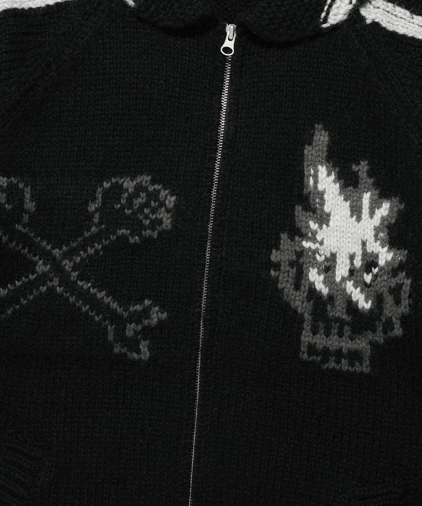 Niceghostclub Skull Cowichan Sweater_Black(Ng2Efuk680A)