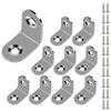 Stainless Steel Corner Brace Set L Shaped Brackets Heavy Duty Corner Brackets Simple Install for Secure Wood Joining