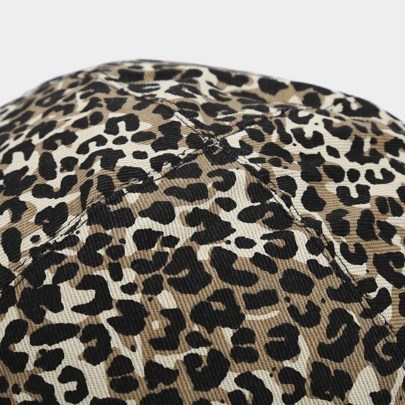 Girls 2000s Hat Painter Hat with Leopards Print for Daily Wear
