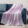Purple Mandala Pattern Fleece Blanket Throw Soft Cozy Bed Sofa Decorative Throw Blanket Gift