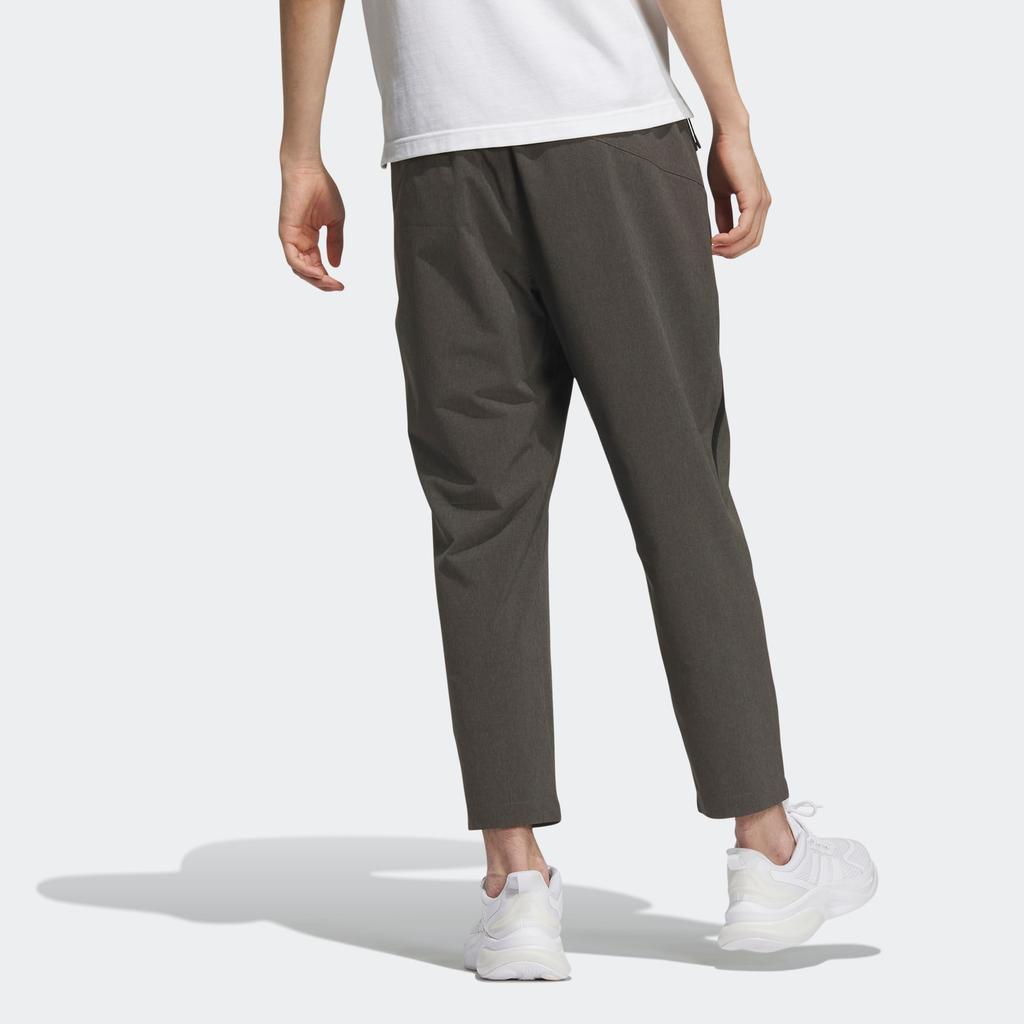 Adidas Pantalones Ligeros Tejidos Con Logo Sólido Ropa de Abajo para Hombre Gris Piedra IA8122