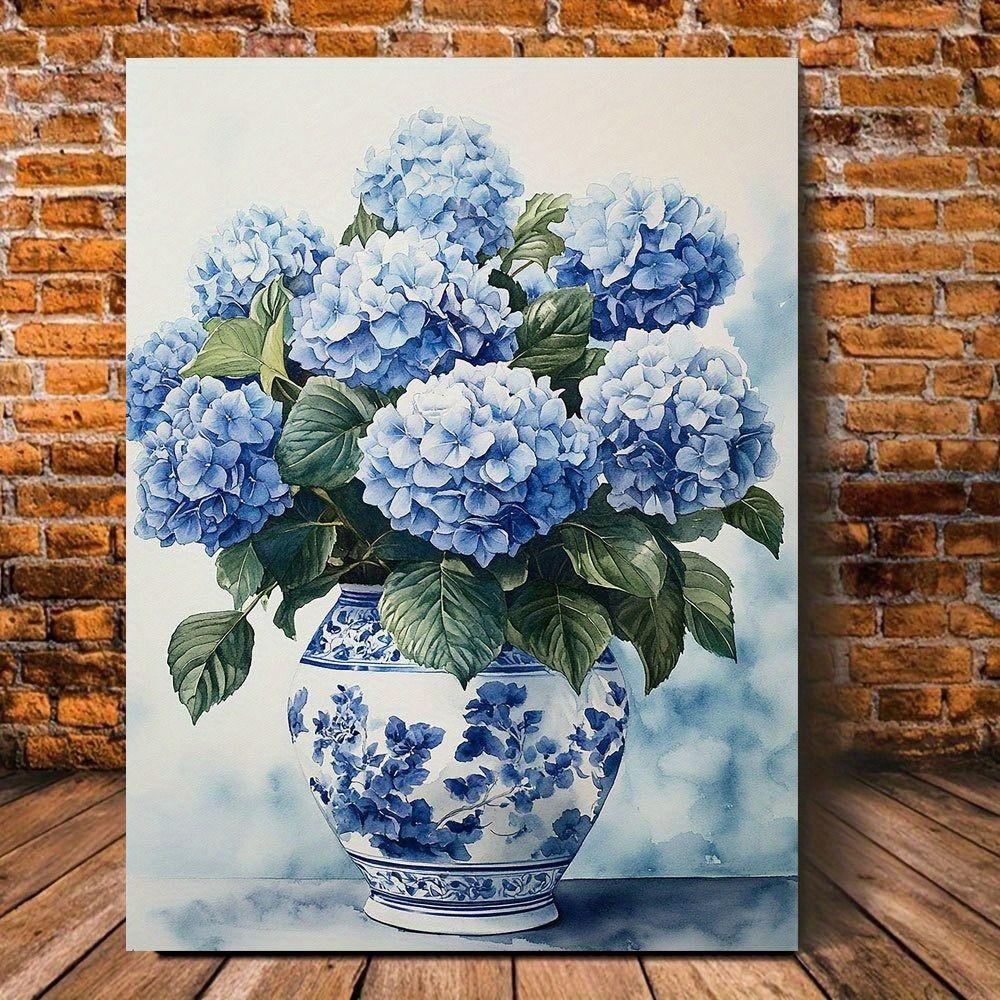 Vintage Metal Flower Wall Art Poster, 20x30cm Decorative Home Garden Sign