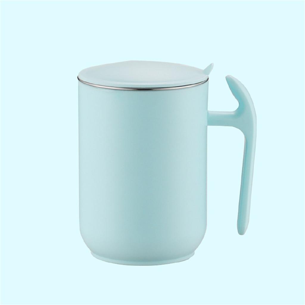 550ml Stainless Steel Double Walled Mugs Leakproof Prevent Scalding Frosted Insulated Coffee Mugs for Home Cafe Office Sky Blue 550ml