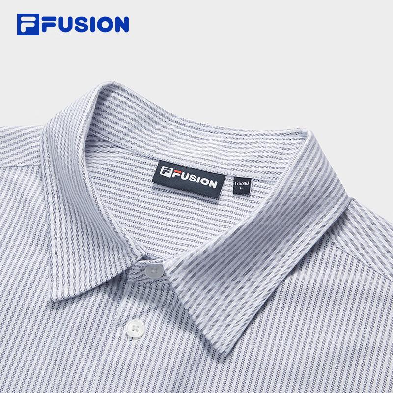FILA FUSION Striped Loose Fit Long Sleeve Shirt