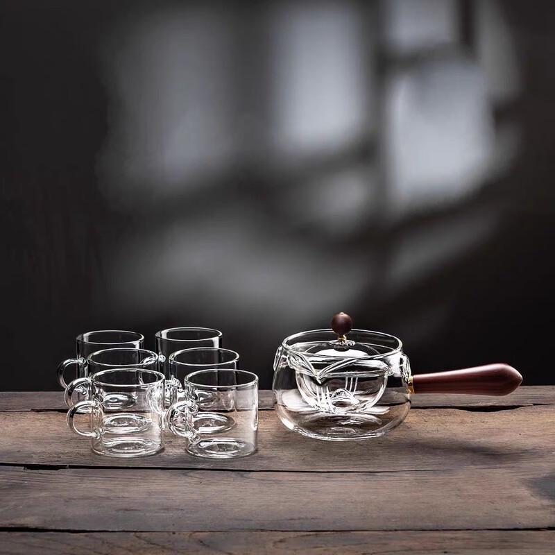 Rotating Glass Gongfu Tea Set