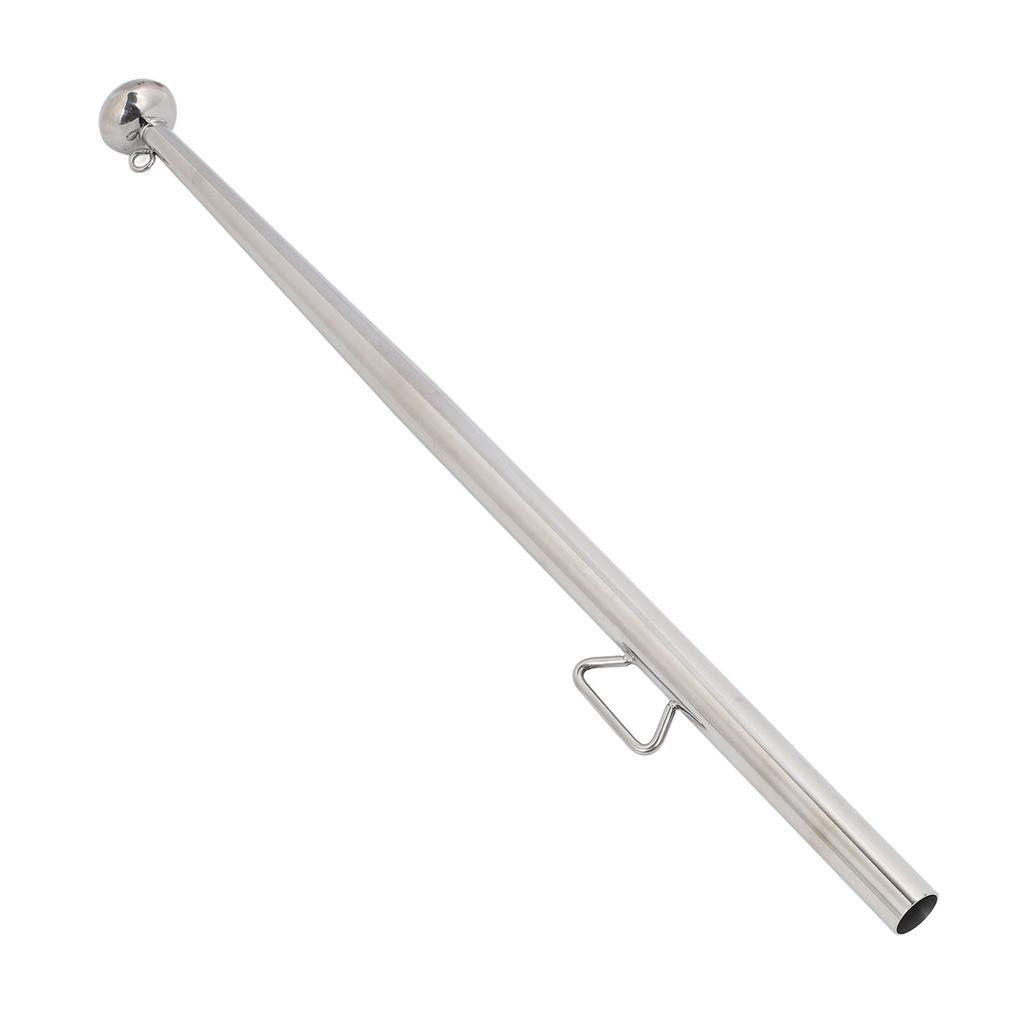 Boat Flag Pole 610mm Length Stable 316 Stainless Steel Rail Mount Flag Pole for Marine Yacht RVs