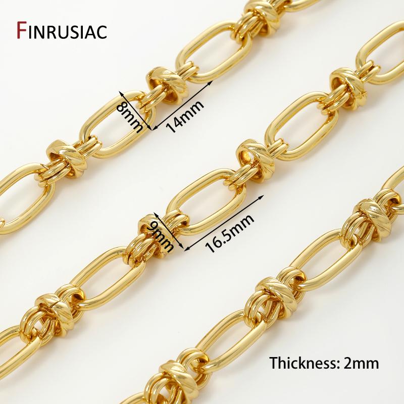 

18K Gold Plated Brass Big Thick Oval Chain For Necklace Bracelet Accessories,9*16.5mm Bulk Chain for DIY Jewelry Making Findings 0.5 meter