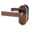Kawaguchi Giken Internal Oval Residential Indoor Lever 50mm Brown J-Lever, Lock, Base, Handle, Backset, JL-24-3K-Br,