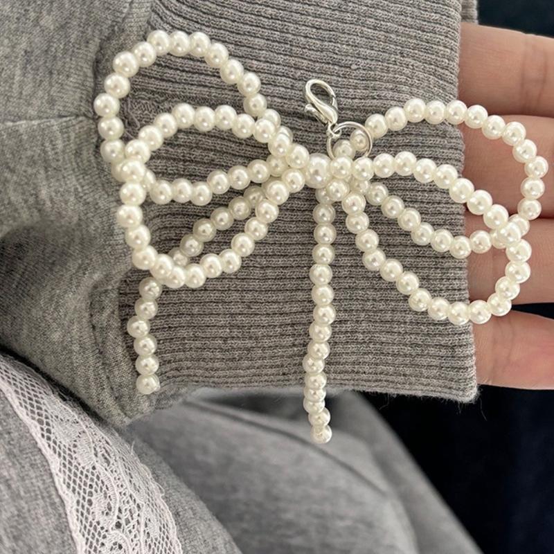 Delicate Big Bowknot Pendant Keychain Creative Bowknot Pendant Keychain Bag Decoration Stylish Keychain Bag Accessory