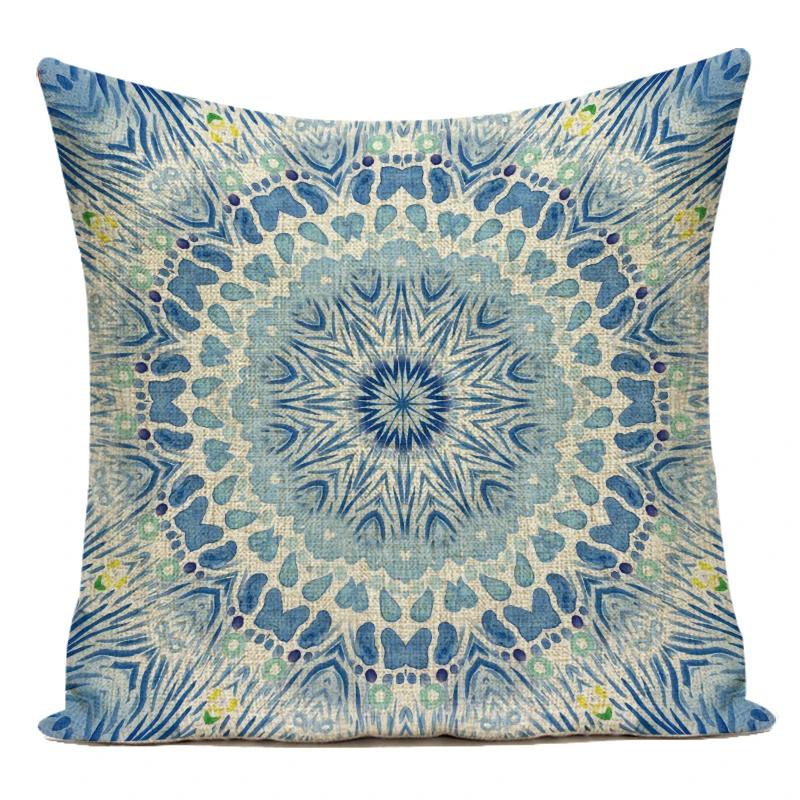 Polyester Decorative Pillows Geometric Mandala Boho Sofa Home Decor Pillow Cushion Cover For Living Room Capa De Almofadas