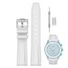 Sibehill 20mm Replacement Silicone Watch Band for Omega and X, Swatch, MoonSwatch, Speedmaster.