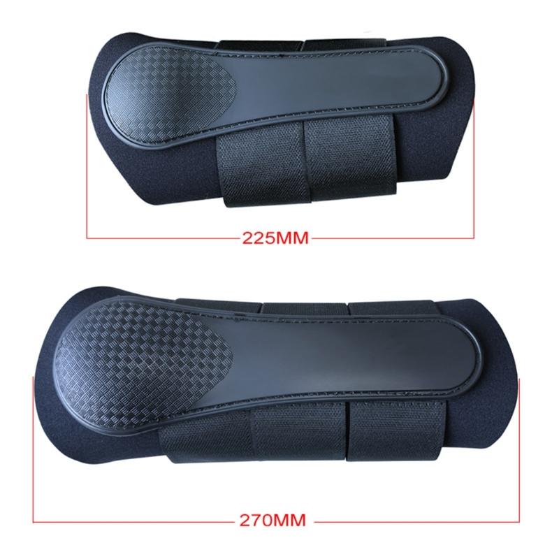Ergonomic Curved Horse Leg Wrap Protectors Horse Leg Guards Featuring High Strength Armors Soft Lining 4 Size Option