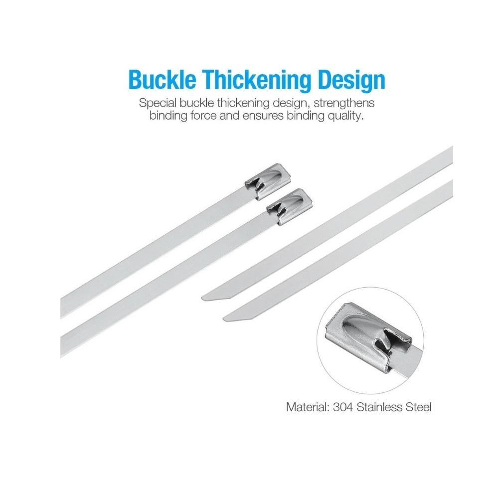 Professionelle Kabelbinderwerkzeuge aus Edelstahl und 100 selbstsichernde Kabelbinder