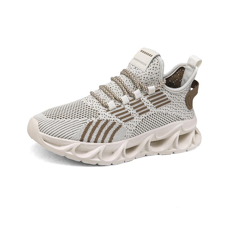 Chaussures d'été en maille pour hommes, nouvelles chaussures de sport décontractées en maille tissée respirante pour hommes, chaussures ajourées, chaussures d'étudiant