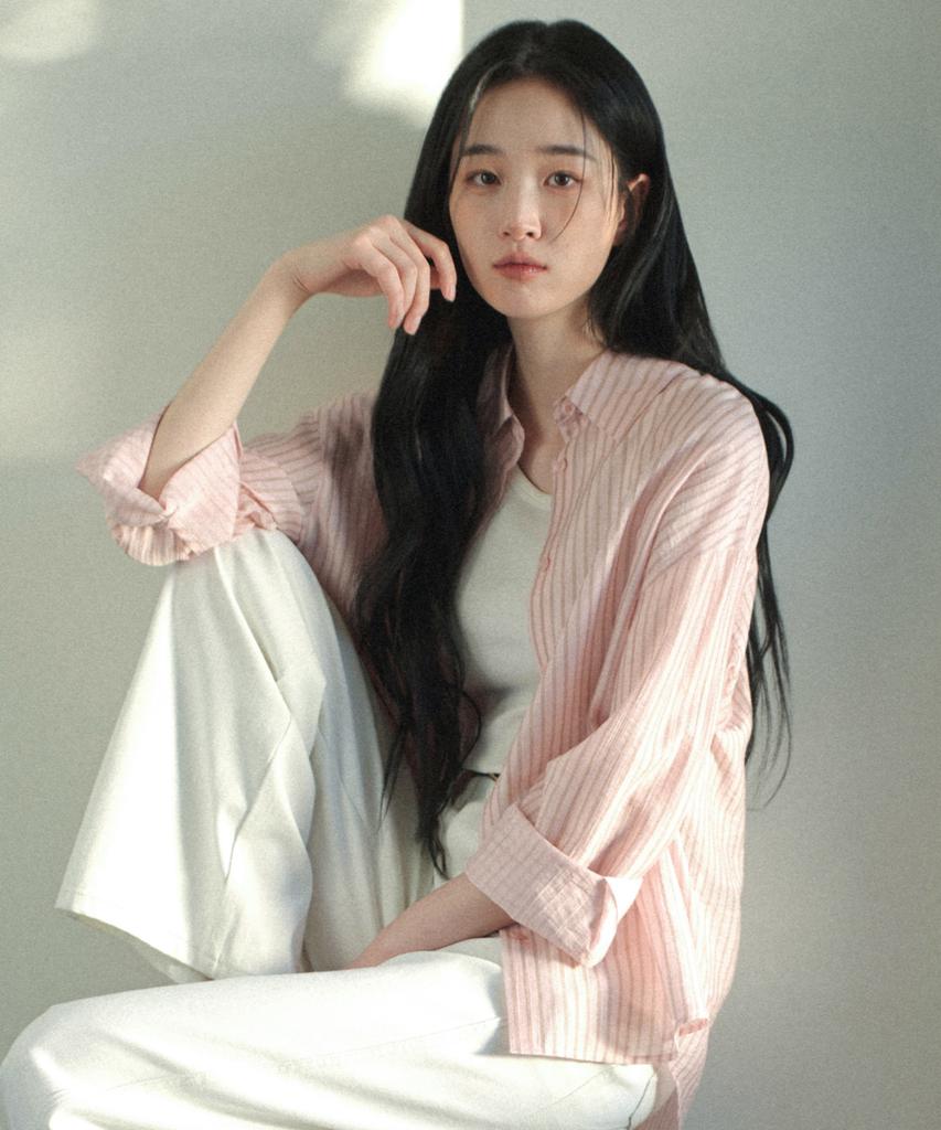 MIND BRIDGE WOMEN [W] Sheer Stripe Oversized Shirt - 3 Colors