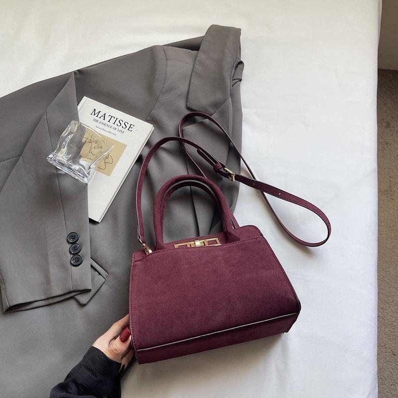 

Универсальная ретро всесезонная сумка-тоут через плечо - Элегантная, простая и высококлассная женская сумочка бордовый