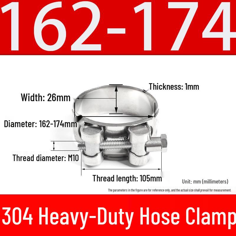304 Stainless Steel European-Style Single Head Hose Clamp