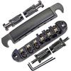 Roller Saddle Bridge ABR-1 Tune-o-matic Bridge Tailpiece Bridge For Les Paul Guitar (Black)