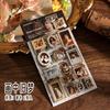 Vintage Embossed Oil Painting Stickers For Scrapbooking Wall Decoration