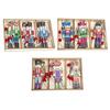 652F Christmas Ornaments Wooden Nutcrackers Soldier Hanging Pendant Party Decorations