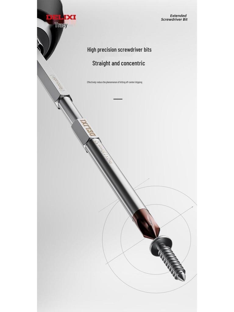 Delixi Multifunctional Screwdriver Set with Triangular and Torx Bits