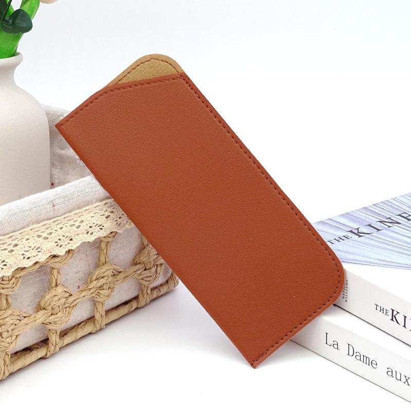 PU Leather Sunglasses Case Glasses Dustproof Storage Bag Portable Glasses Slanted Organizer Bag Eyewear Case Eyewear Accessories