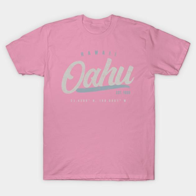 T Shirt Women Oahu Hawaii Harajuku Print Kawaii Tshirt Summer Short Sleeve Female T-Shirt Top Tee
