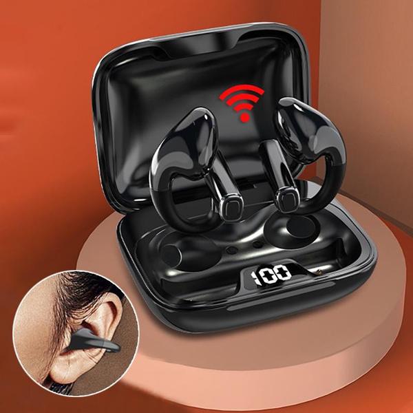 

Безболезненные наушники с клипсой TWS Bluetooth 5.3 Гарнитура Беспроводные стереонаушники Шумоподавление Игровые наушники с зарядным чехлом