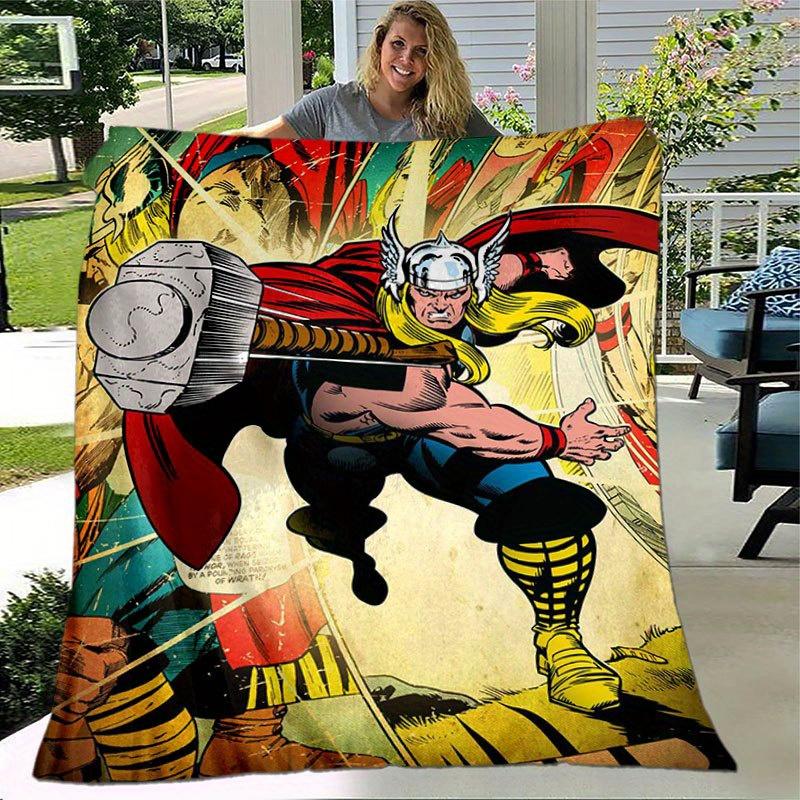 

Avengers Super Heroes Throw Blanket - Soft, Lightweight & Warm for Couch, Bed, Outdoor Use - Perfect Birthday Gift 130x150cm