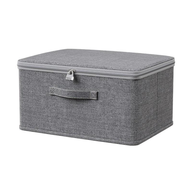 Lockable Cationic Lid Storage Box: Large Capacity for Clothes, Toys, and Wardrobe Organization