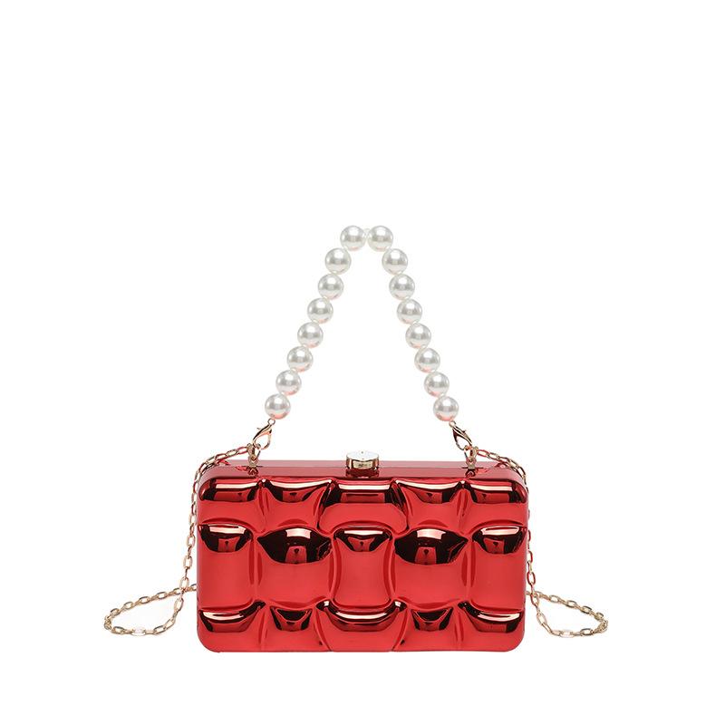Neue Acryl-Abend-Clutch-Taschen für Damen, Modisches Design, Hochzeitsfeier-Geldbörse, Beutel, Damen-Ketten-Schulter-Crossbody-Taschen