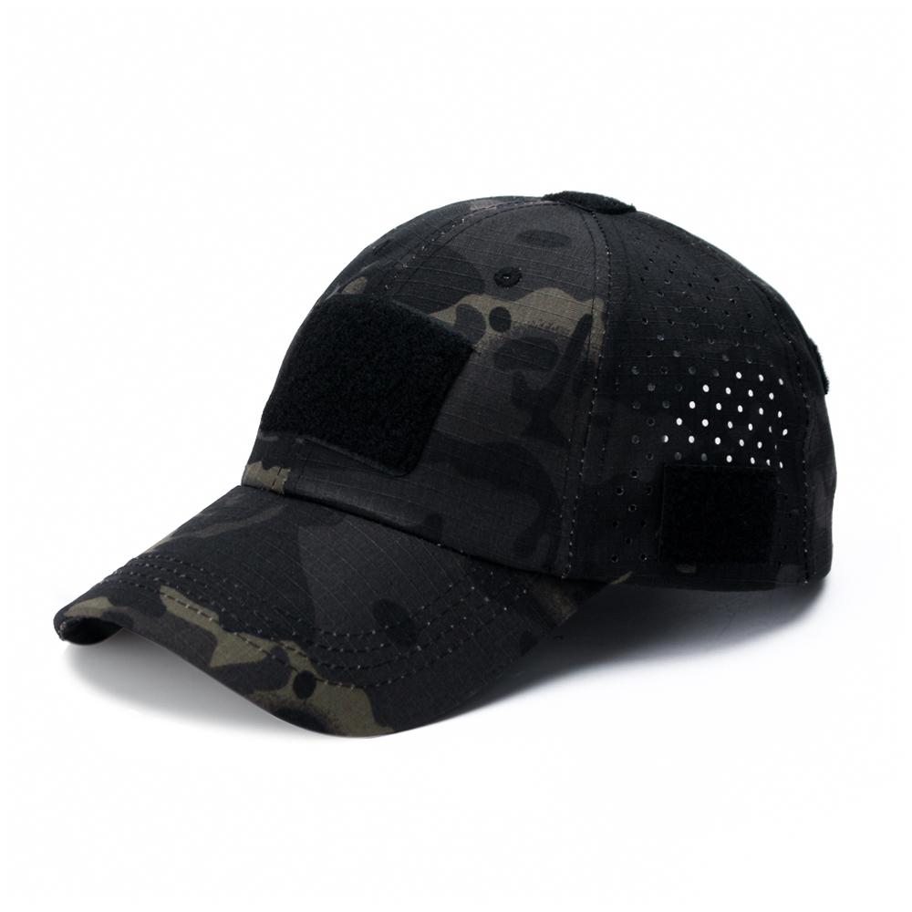 Casquette de Baseball Camouflage Unisexe pour l'Extérieur Chapeau Respirant Protection Solaire pour la Chasse la Randonnée la Course à Pied la Pêche le Camping