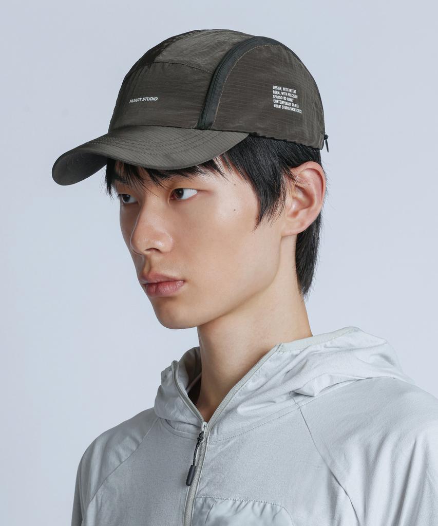 Nuateuseutyudio Wind Vent Zipper Running Ball Cap_3Colors