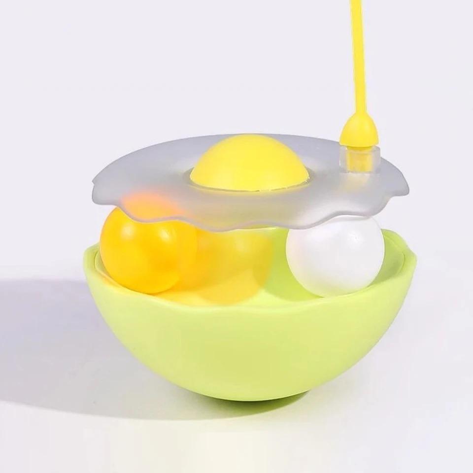 Tumbler Cat Toy Removable Stick Feather Scratching Ball Anti-Bite Turntable Interactive Toy For Small Cats, Kitten Interesting Pet Supplies
