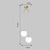 Ball Chandelier with Glass Shade And E27 Base for Indoor