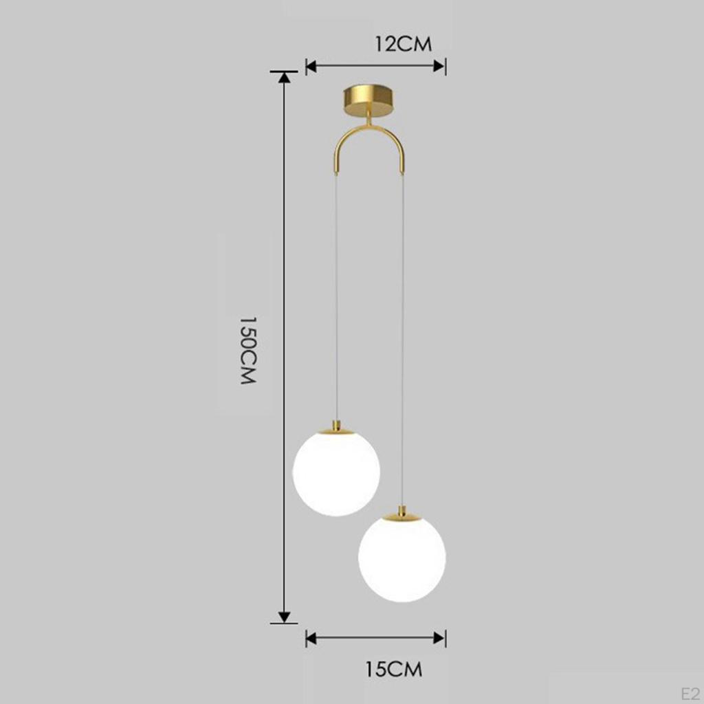 Ball Chandelier with Glass Shade And E27 Base for Indoor