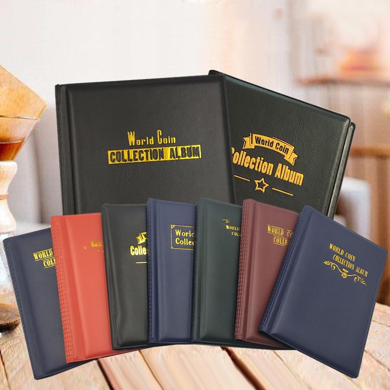 Kniha na sbírku mincí se 120 kapsami 10 stran Držák na sbírku mincí Album Organizér na pamětní mince Úložný prostor